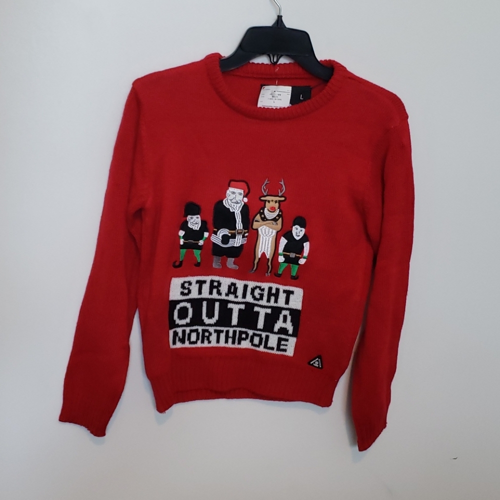 Kids Unisex Straight Outta Northpole Sweater